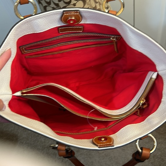 DOONEY & BOURKE Wexford Collection Tammy LARGE Tote Bag Color Bone like new - Picture 6 of 12